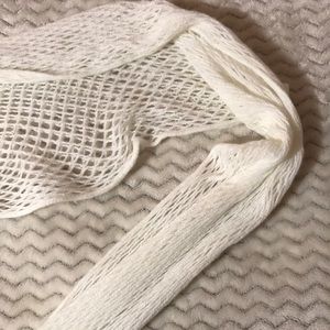 A cotton infinity scarf.